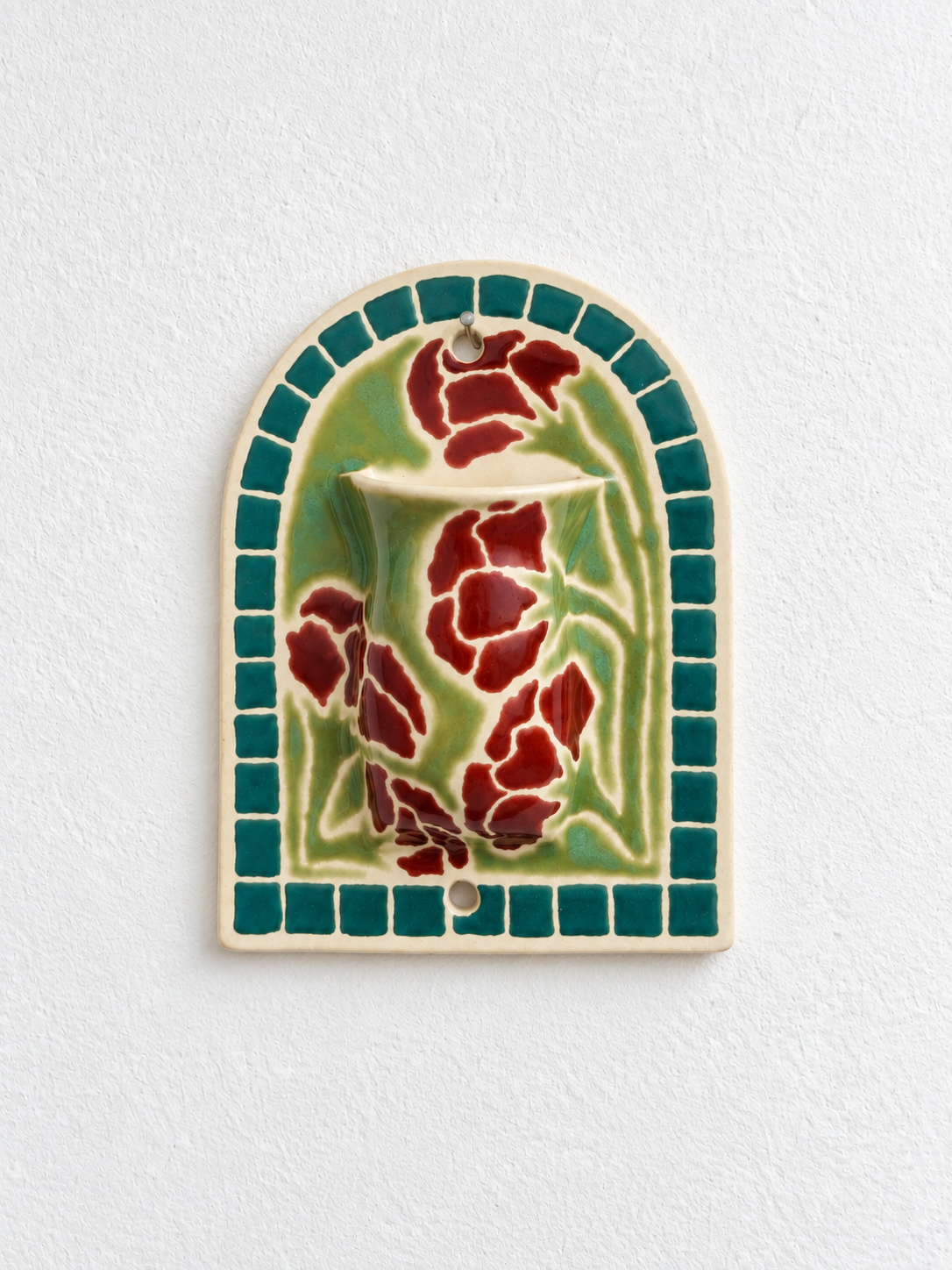 Garden Tile Wall Vase