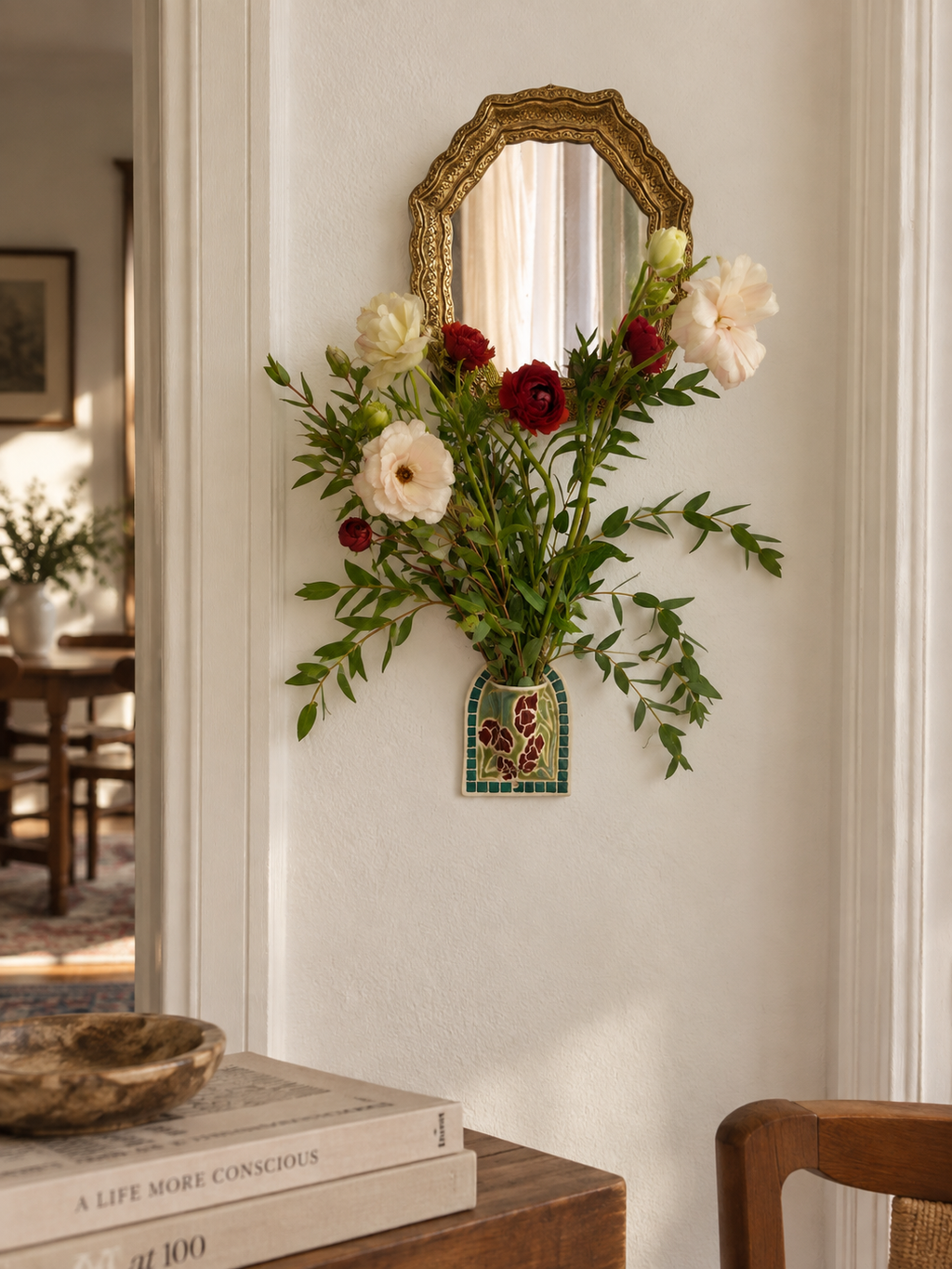 Garden Tile Wall Vase
