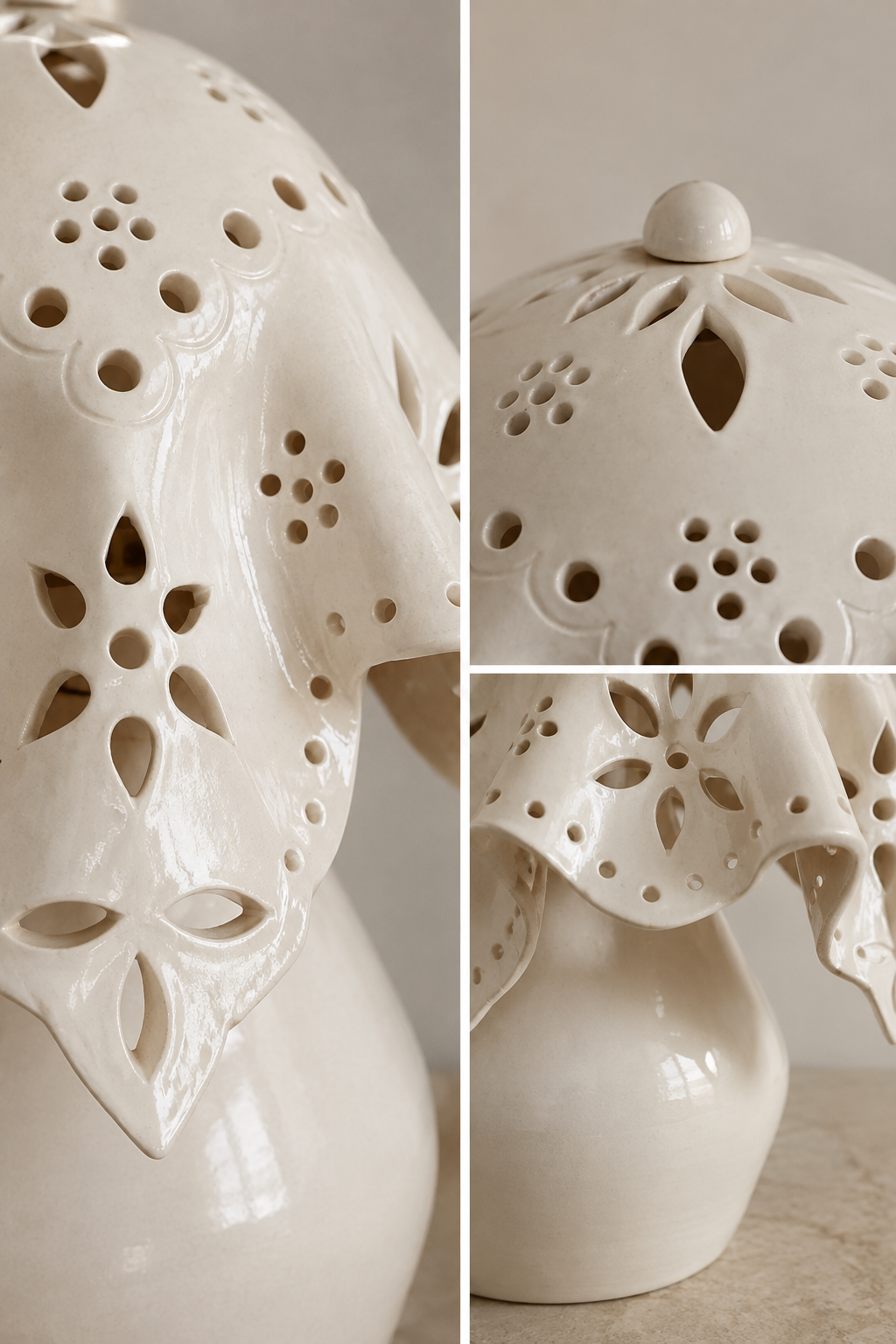 Porcerlain Lace Lamp