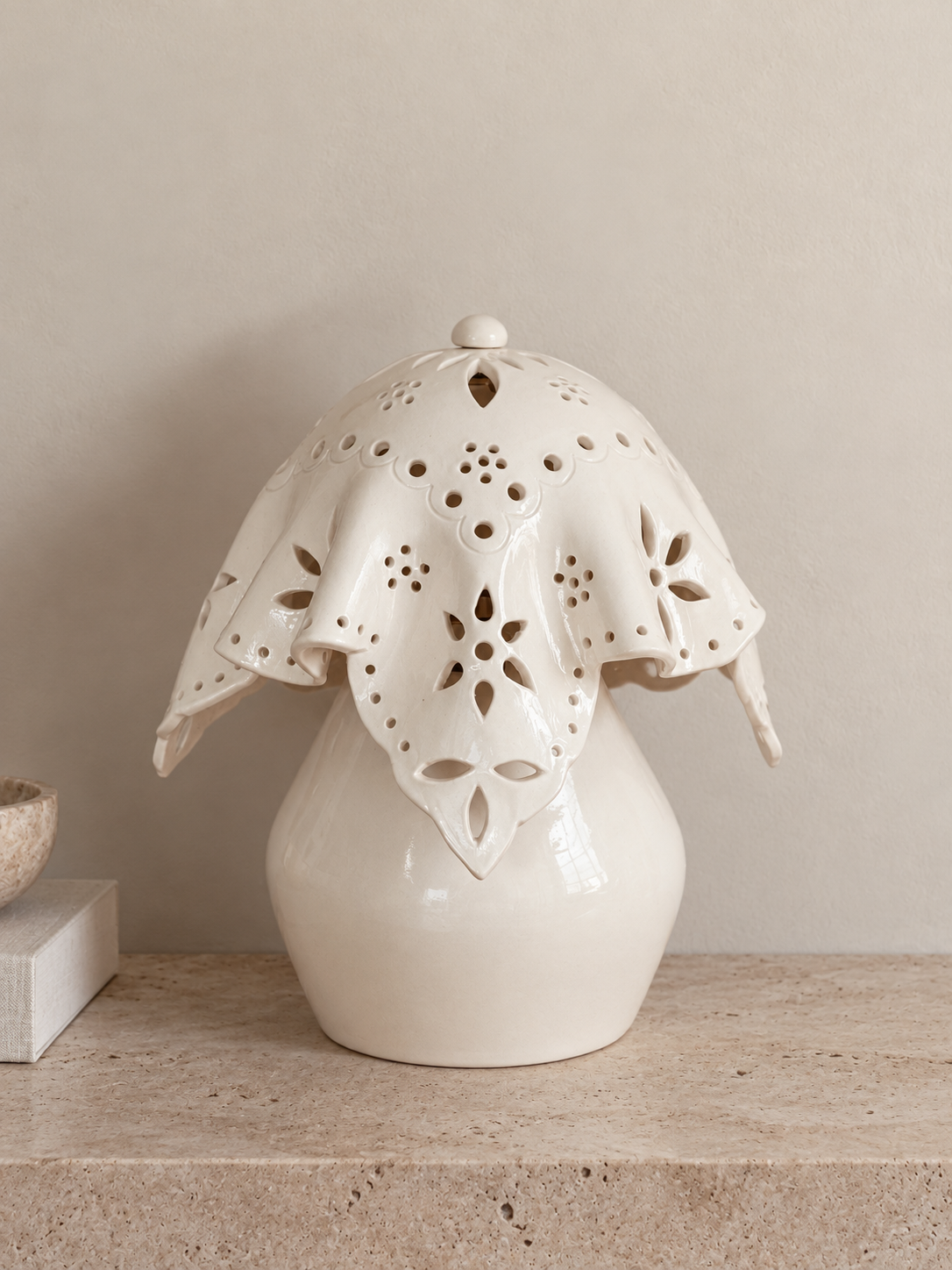 Porcerlain Lace Lamp