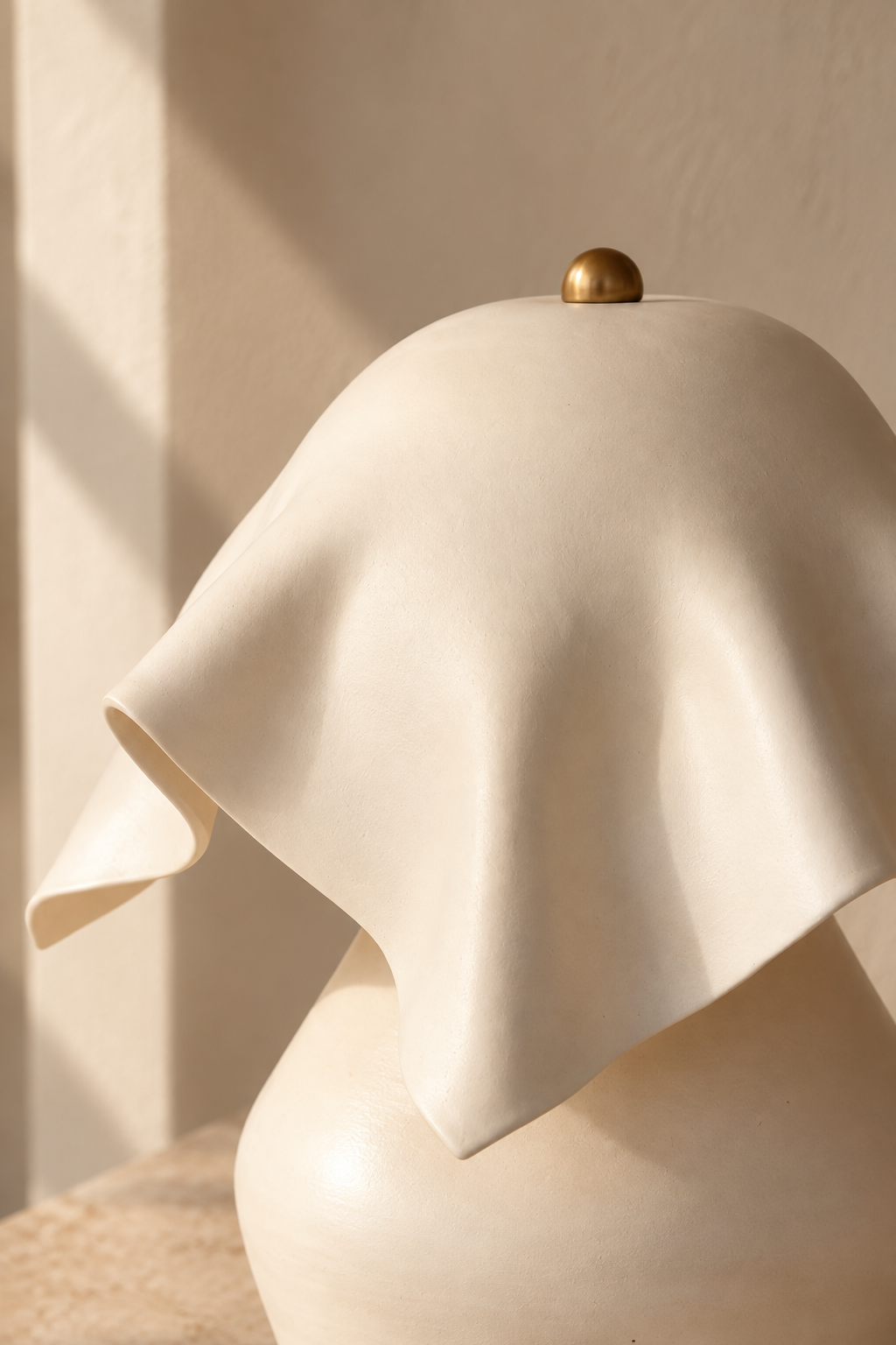 Draped Ceramic Lamp