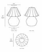 Pleated Ceramic Lamp