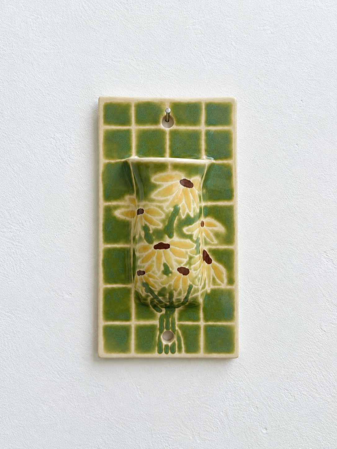Wildflower Mosaic Wall Vase